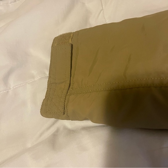 CLASSIC Jacket Men XL Brown Outdoor Casual Military Full Zip Pockets Solid Logo - Picture 8 of 12